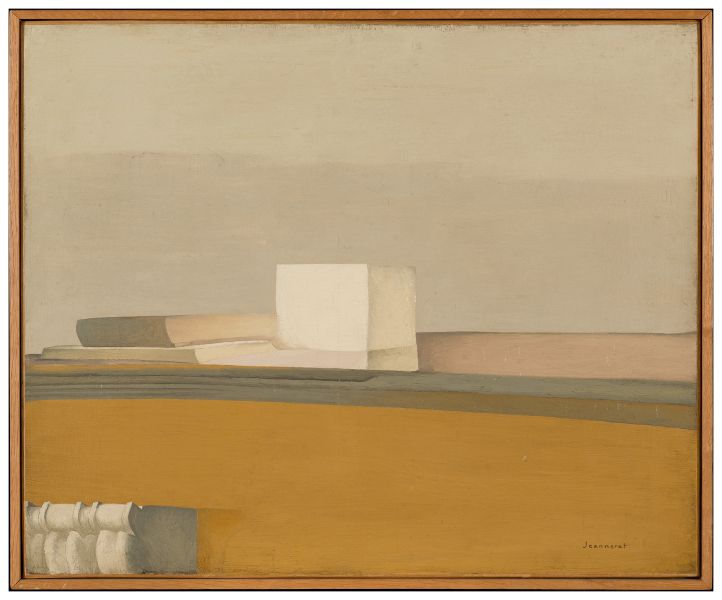 Le Corbusier - L’Atelier de la recherche patiente, un métier : La cheminée, 1918 Huile sur toile Signé en bas à droite Jeanneret, daté, exécuté en 1918 Au verso : 